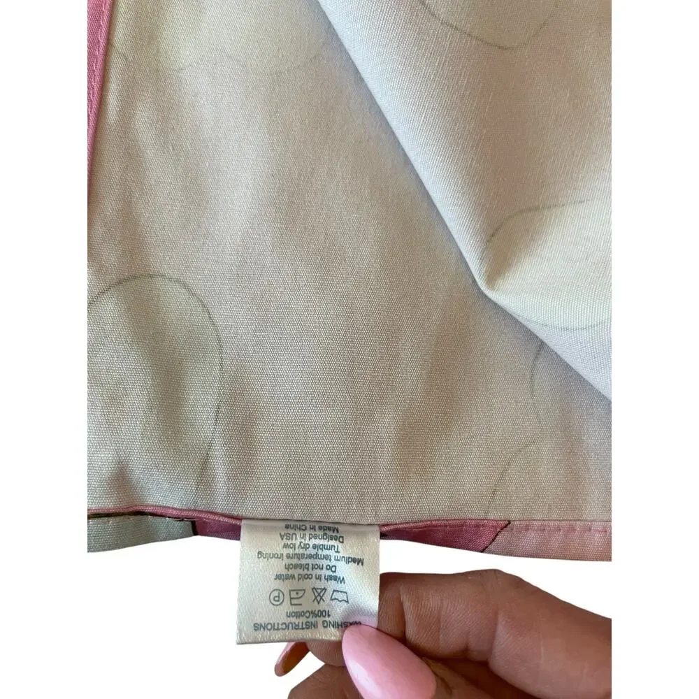 Chefanie CONVERSATION HEART Dinner Napkins 18x18 Cotton Set of 4 Pink Valentine
